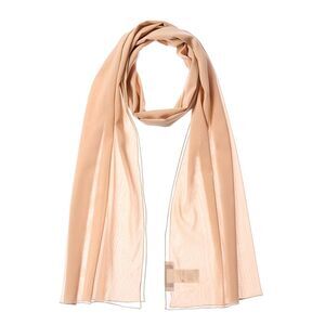 Dolce & Gabbana Chiffon Silk-Blend Scarf, Beige